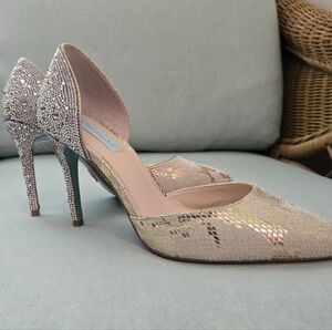 Betsy Johnson Stiletto Heels in Gold and Silver